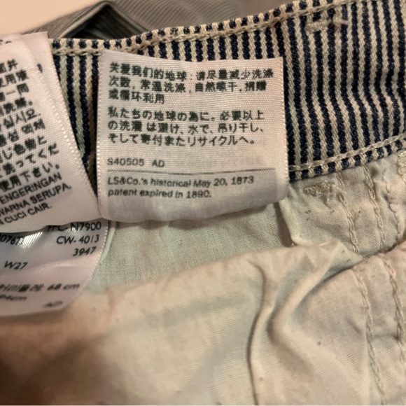 Levis jeans 27 woman stripes white and blue - Picture 4 of 5